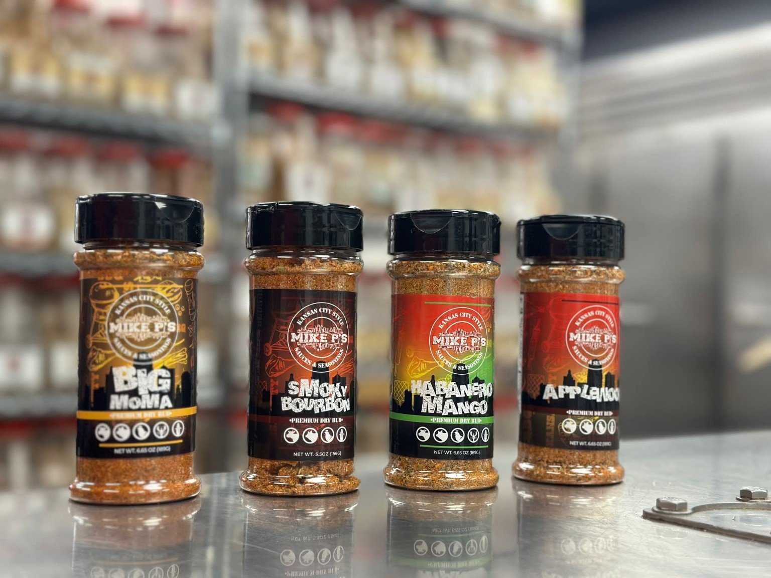 Updated Mike P's seasoning bottles