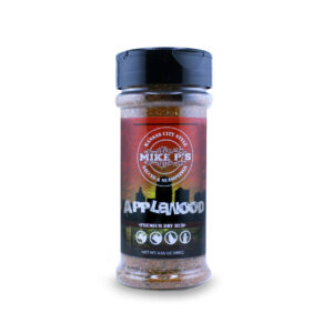 Mike P's Applewood premium dry rub seasoning bottle